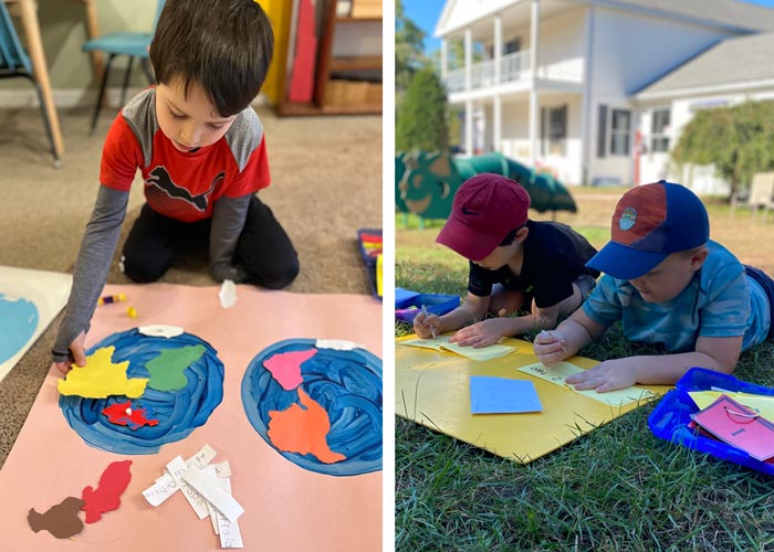 boys doing activities